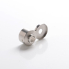 Slam Style Replacement Cap + Beauty Ring for Narda Style RDA - Silver, Stainless Steel