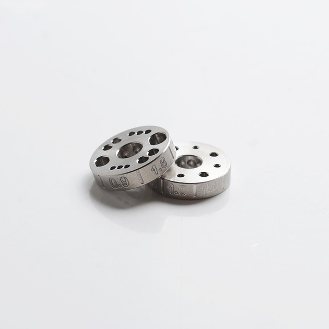 SXK VMM Imperiia Style RTA Vape Substituição do atomizador DL ​​/ MTL Fluxo de ar inserções de ar - prata (2 pcs)