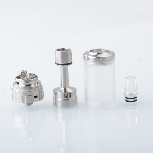 Vapeasy BY-ka SE MTL RTA Rebuildable Tank Vape Atomizer 316SS + PC, 5.0ml, 22mm Diameter