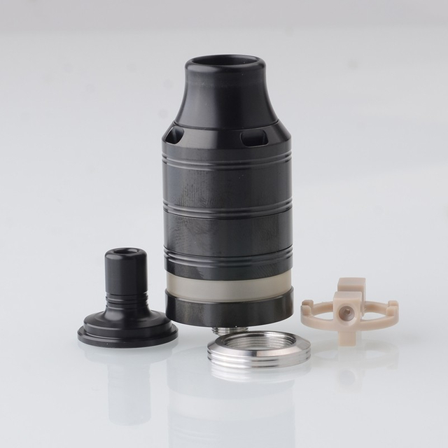 Cabeo Style DL / MTL RTA Rebuildable Tank Vape Atomizer 5.0ml, Single Coil Configuration, 24mm Diameter