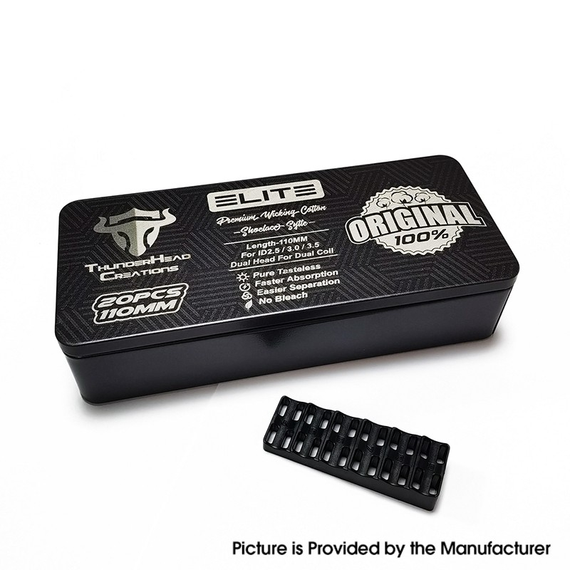 إبداعات Thunderhead الأصلية THC 100 ٪ عضوية القطن الممتاز + مجموعة أدوات تقليم الساق لفائف 110 مم رأس طفل مزدوج (20 قطعة)