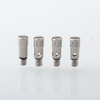 Baya Style 4.2ml RTA Rebuildable Tank Atomizer with Side-Air Chamber, 22mm Diameter, Includes 4pcs Air Pins (1.0mm, 1.5mm, 2.0mm, 2.5mm), Silver/Black
