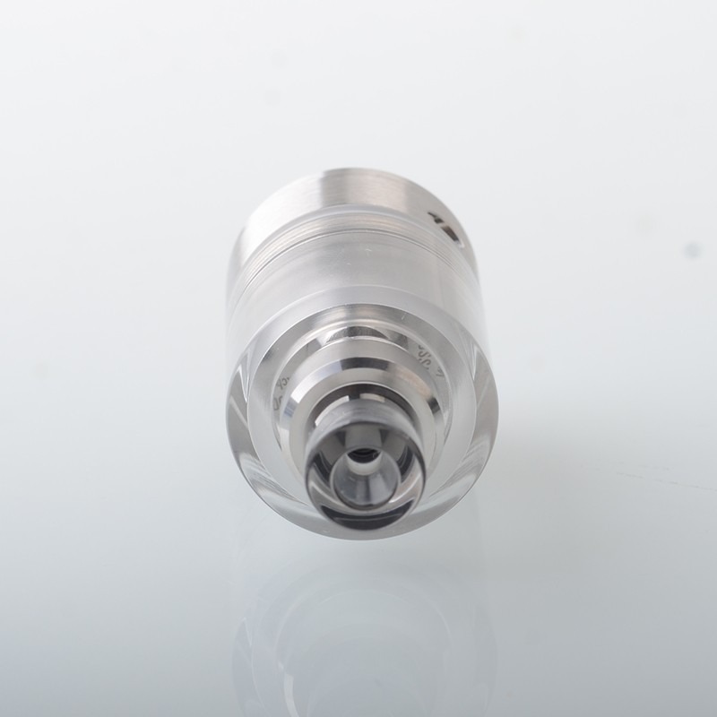 SXK Empire V Style RTA - Black/Silver, 3.5ml & 7 Airflow Pins (0.8-2.0mm), 23mm