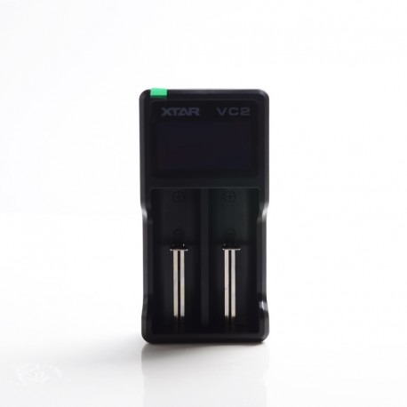 شاحن البطارية الذكي XTAR VC2 الأصيل-لعام 18650 ، 20700 ، 21700 وبطاريات LI-ION الأخرى (شاحن USB 2-Bay)