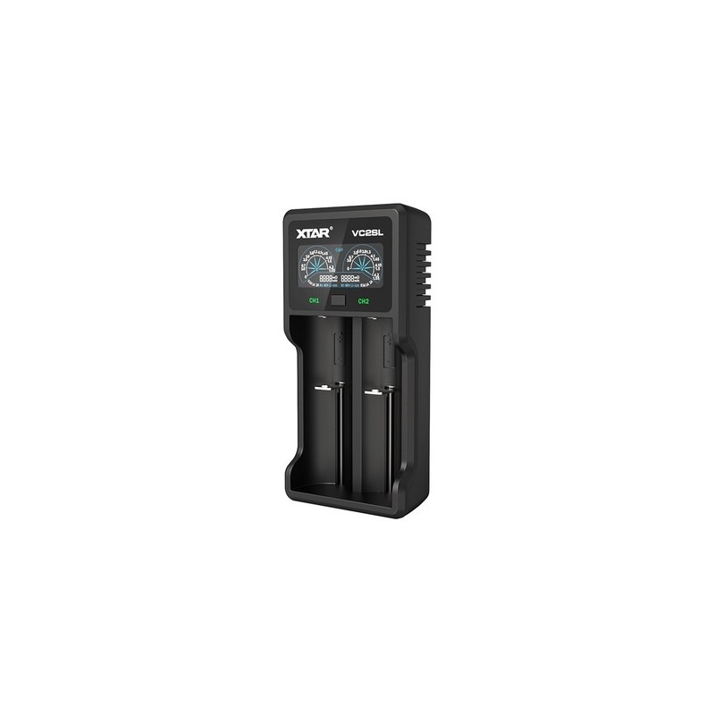 Authentic XTAR VC2SL USB-зарядное устройство-черное для аккумуляторов (NI-MH, NI-CD, AA, AAA, Li-Ion, IMR)