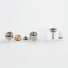 Dvarw Style MTL RTA Atomizer - 316 Stainless Steel, 2ml Capacity, 16mm Diameter, Silver