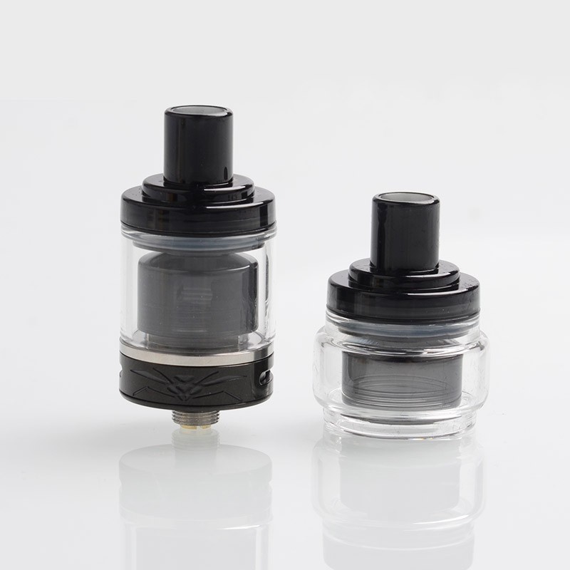 Authentic Oumier Wasp Nano MTL RTA Rebuildable Tank Atomizer w/ PCTG Inner Cap, SS + Glass, 1.2ml / 2.0ml, 22mm Diameter