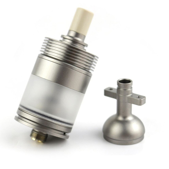 Authentic BP Mods Pioneer MTL / DL RTA Rebuildable Tank Vape Atomizer - Silver, Titanium Alloy + PC, 3.7ml, 22mm Diameter