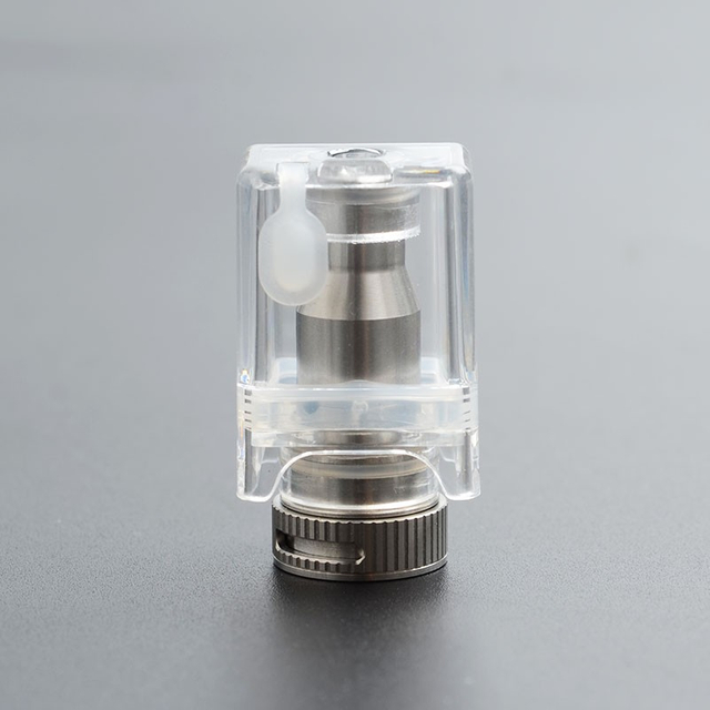 Authentic Ohm Vape AIO RBA Coil Head + Pod Cartridge for Ohm Vape AIO / Dotmod AIO Pod Kit - Silver + Transparent