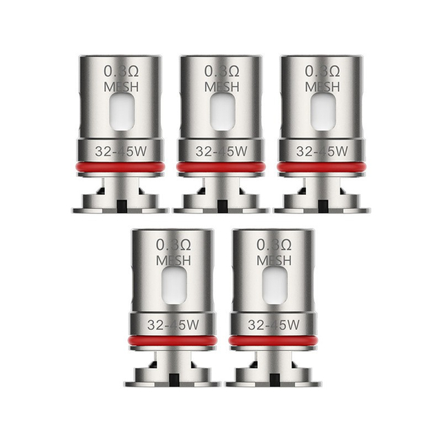 Authentic Vaporesso Target PM80 80W VW Mod Pod Kit / Cartridge DTL GTX NiCr Mesh Coil Head - Silver, 0.3ohm (32~45W) (5 PCS)