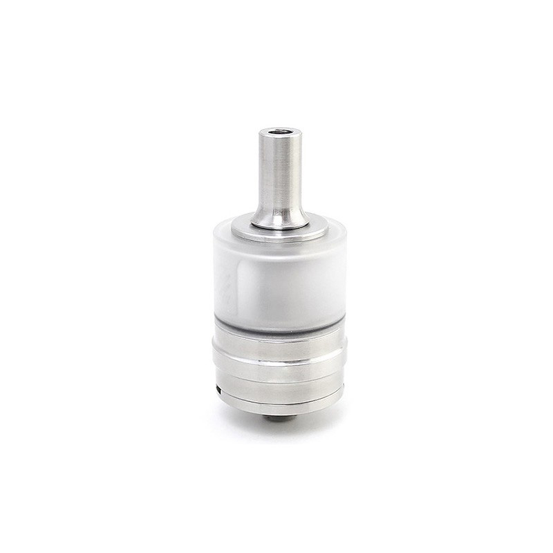 Monarchy J3S Style MTL RTA Rebuildable Tank Vape Atomizer - Silver, Stainless Steel + PCTG, 2.5ml, 22mm Diameter