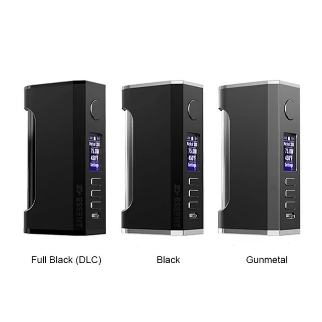 Аутентичный ZQ Essent DNA75C 75W TC VW Vape Box Mod, переменная мощность 1 ~ 75W, 1 x 20700 /18650