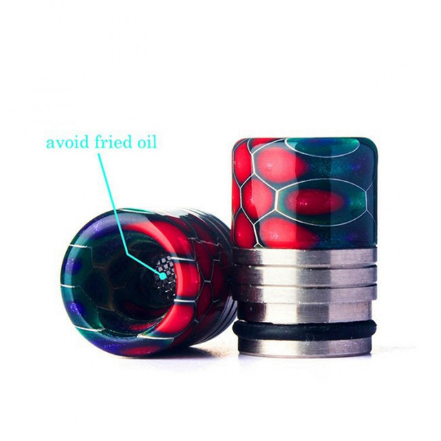Authentic REEWAPE AS318S 810 Drip Tip for RDA / RTA / RDTA / Sub Ohm Tank Vape Atomizer, Resin & SS, 20mm