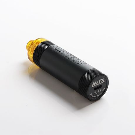 Authentic Asvape Hita 30W 1000mAh Mech Mod RBA Pod System Vape Starter Kit - Carbon Black, 3ml, 0.5ohm / 1.0ohm, 5~30W