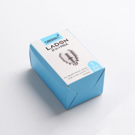 Authentic Smoant Ladon AIO 2in1 Tank Replacement RBA Coil Head - Silver