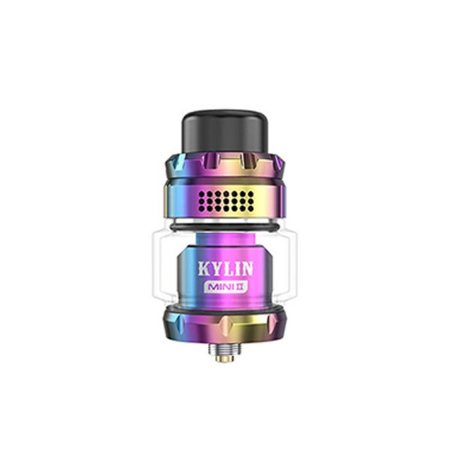 Authentic Vandy Vape Kylin Mini V2 RTA Tangki yang dapat dibangun kembali Vape Atomizer - Rainbow, 3.0 / 5.0ml, diameter 24.4mm