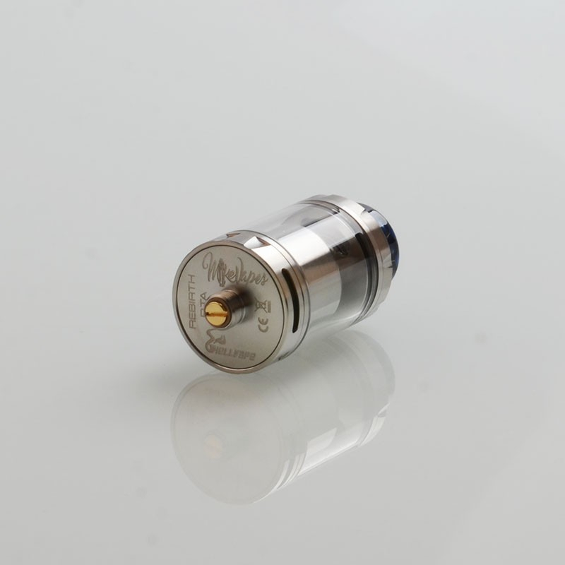 Authentic Hellvape Rebirth RTA Rebuildable Tank Atomizer - Gold, 5ml, 25mm Diameter