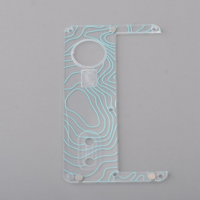 Authentic MK MODS Replacement Topo Inner Door for dotMod dotAIO V2 Pod - Red, Acrylic (1 PC)