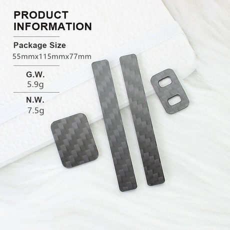 SXK Button Set for SXK SVA AIO-X Style Boro Box Mod Carbon Fiber