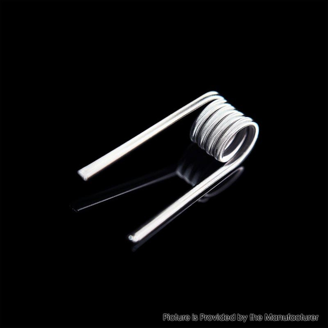 Authentic Thunder Cloud NI80 2コアエイリアンコイル - ストレート、28GA X 2 + 40GA、0.55OHM（2 PCS）