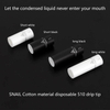 YFTK Snail Disposable 510 Drip Tips – Cotton Material, 20pcs Pack
