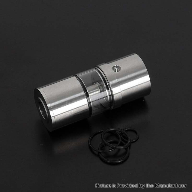 YFTK All in One Tank Cap 7ml 316 ACTEUR INOXEMENT POUR FLASH E-VAPOR V4.5S + V4.5 Style RTA - Silver
