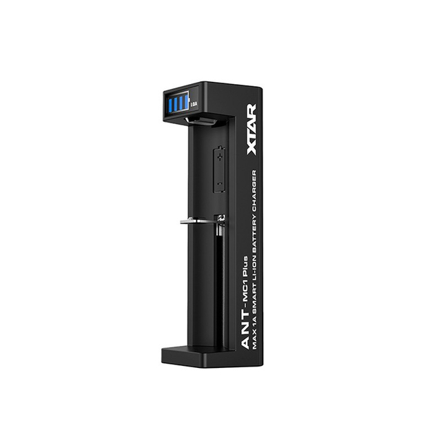 Authentic Xtar ANT MC1 Plus Charger for 17500 / 17670 / 18350 / 18490 / 18500 / 18650 / 18700 / 22650 / 25500 / 26650 - Black