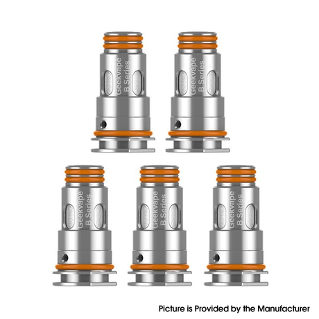 Authentic GeekVape B Series Coil for Aegis Boost, Aegis Boost Plus Z50 kit, B100 Kit, Obelisk 65 / 65 FC Kit - 0.3ohm/1.2ohm (5 PCS)