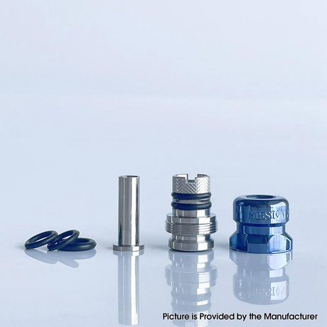 Mission Tips V2 Mini Nuke Style Drip Tip for dotMod dotAIO V1 / V2 Pod SS + Titanium