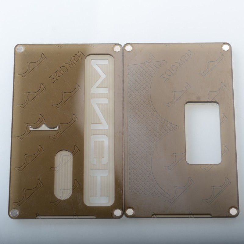 NS Modz Monarchy Square Front + Back Door Panel Plates for BB / Billet Box Vape Mod - Tawny, PC (2 PCS)