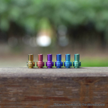 Authentic MK MODS Titanium TA Integrated Drip Tip for BB / Billet / Boro AIO Box Mod 