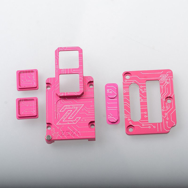 Zeza Style Inner Plate Smitch Button Set for SXK BB Style 70W / DNA60W / Billet Mod Aluminum Alloy, Pattern B