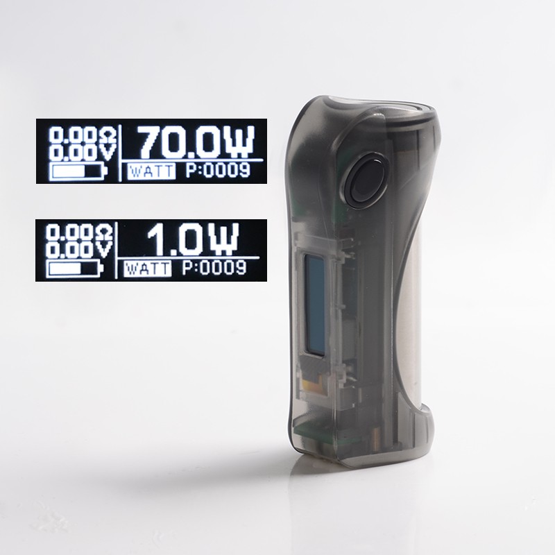 정통-ultroner-inieno-70W-TC-VW- 변량-와트-vape-box-mod-mod-mod-translacencent-black-abs-170w-1-x-18650-sevo-70- 칩셋