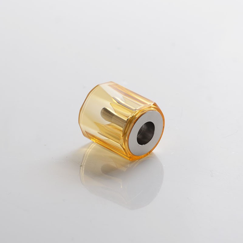 YFTK 다이아몬드 아크릴 탱크 튜브 + DVARW MTL FL FACELIFT 22MM RTA VAPE ATOMIZER 용 스테인레스 스틸 굴뚝, 4.0ml
