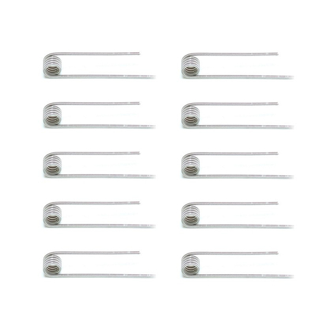 SXK ETU Pre-built Coil Wire - 0.4ohm, Ni80, Kernel (28GA + 38GA) x 4 + 40GA, Wrapped (0.1 + 0.3) x 4 + 0.08 (10 PCS)