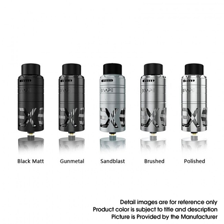 Authentic Exvape EXpromizer TCX DL RDTA Rebuildable Dripping Tank Vape Atomizer SS + Glass + POM, 7.0ml, 25mm Dia.