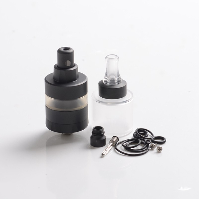 SXK KF Lite Plus 2021 KF 2021 Style RTA Rebuildable Tank Vape Atomizer w/ 4.0ml Extension Tank, 316SS, 2.0ml, 22mm