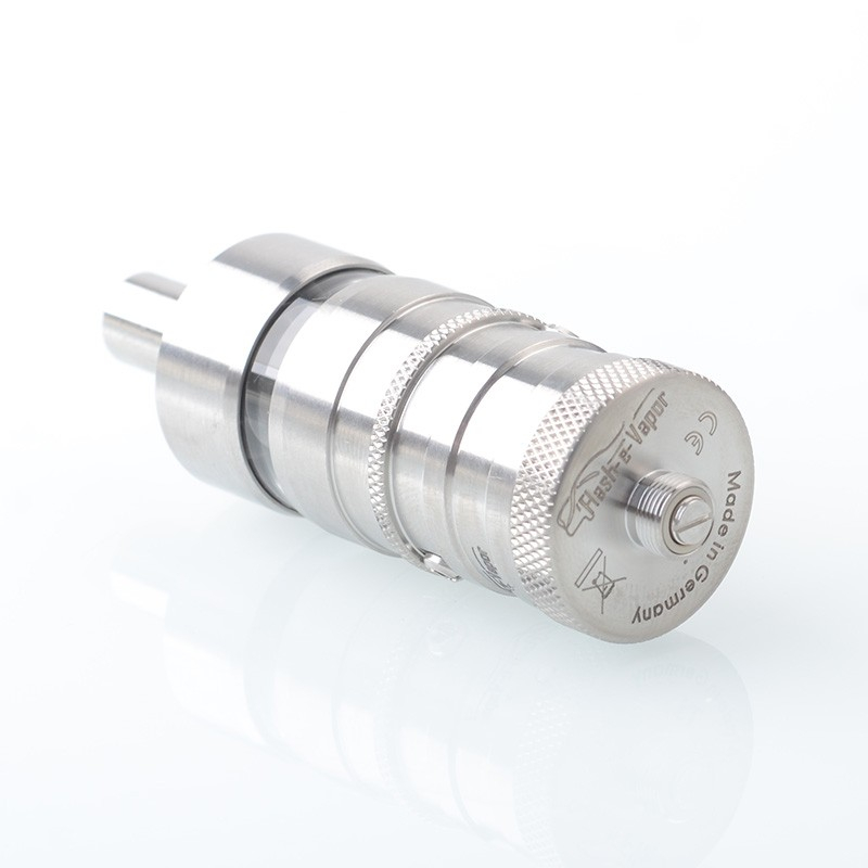 YFTK FLASH E-VAPOR V4.5S + RTA REBUILDABILE ATomizer Atomizer in lega di titanio + vetro, 4,5 ml, diametro di 23 mm