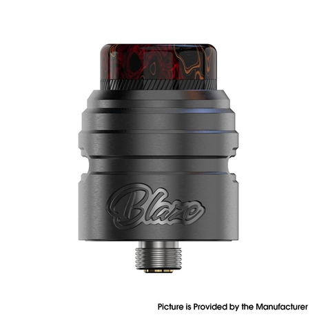 Authentic ThunderHead Creations X Mike Vapes THC Blaze SOLO RDA Vape Atomizer BF Pin, 24mm