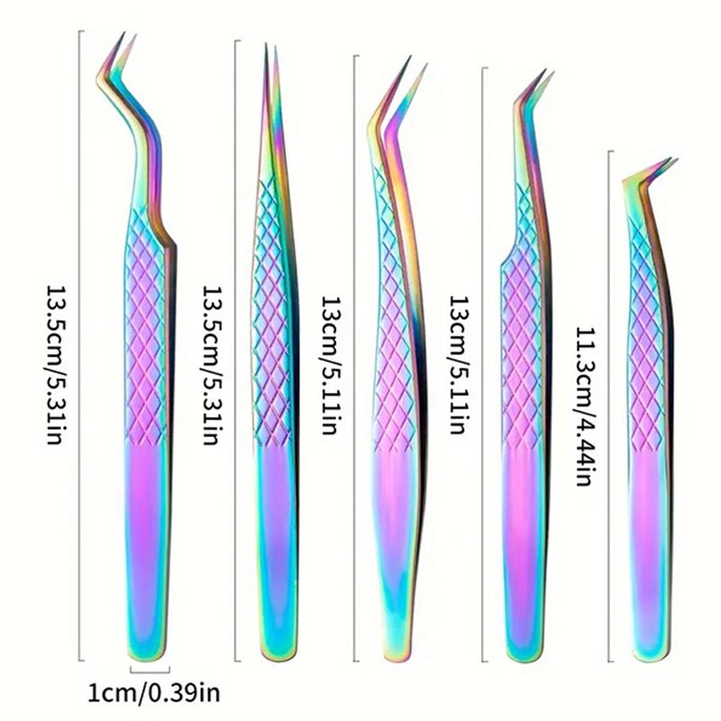 Professional Stainless Steel Precision Tweezers Kit – Anti-Slip Tools for DIY Vape Coil Building, Heat Wire & Cotton Handling