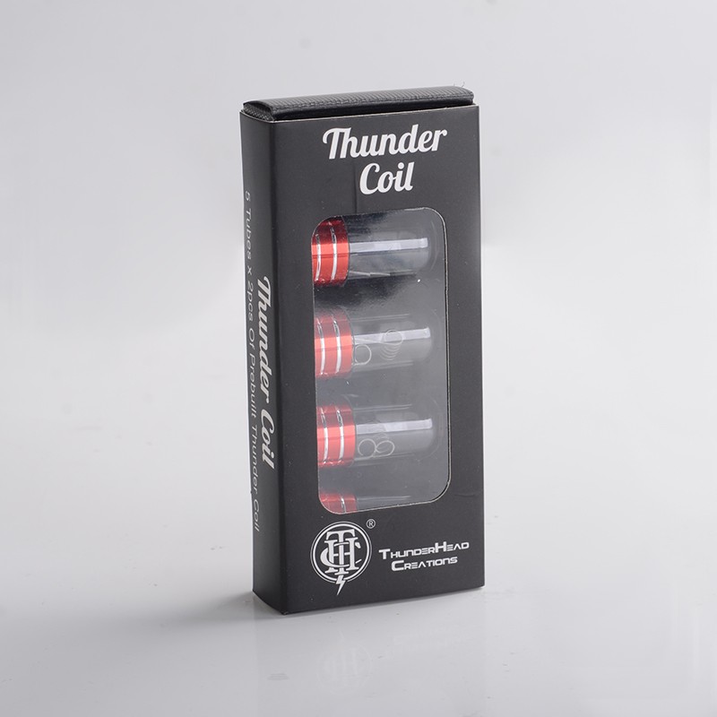 Authentic ThunderHead Creations THC Hand Craft 3-Core Fused Clapton Coil - 0.25ohm Ni80 26GA x 3 + 38GA (10 PCS)