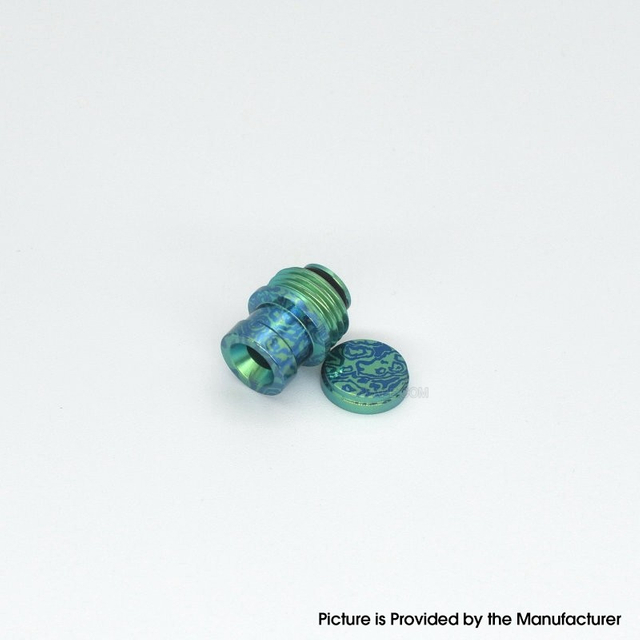 Authentic MK MODS Ti-type2 Drip Tip + Button Set for Cthulhu AIOTitanium Alloy