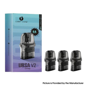 Authentic Lost Vape Ursa V2 Pod Cartridge for Ursa Nano / Ursa Baby Pod - 0.8ohm, 2.5ml (3 PCS)