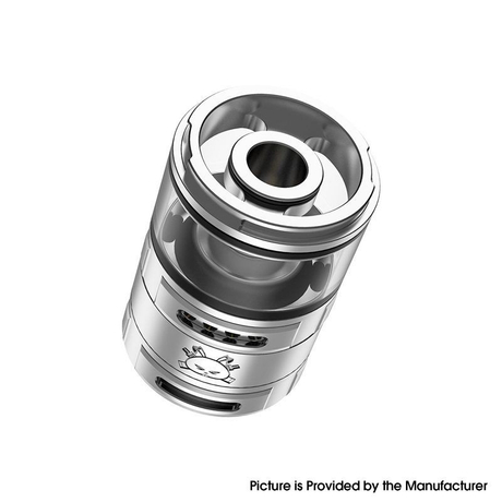 Authentic Hellvape Fat Rabbit RTA Rebuildable Tank Vape Atomizer  Stainless Steel + Glass, 5.5ml, 28.4mm Diameter