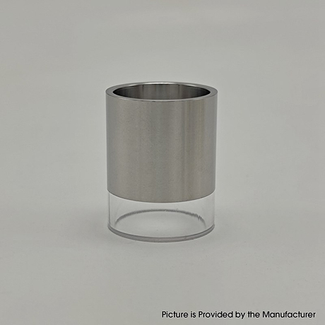 Coppervape Millennium Style RTA V1.1 Replacement Tank Tube - Silver + Translucentt, SS + PC, 4.0ml