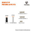 PHEVANDA A2 RTA MTL AIR SET - 510 Tropfspitze / Luft Außen Reduzier / 2 x 1,2 mm / 2 x 0,9 mm Luft Reduzierer / Feststofflufteinsatz