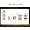 Authentique GAS Mods Kree V2 RTA Tank Rebuildable Vape ATOMERIE DE 22 mm de diamètre