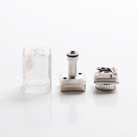 DOTSHELL Style Replacement Tank RBA w/ 3 MTL Pin for dotAIO Portable AIO Pod System Vape Kit 1.0mm + 1.2mm + 1.5mm
