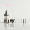 Rekavape Baya Style RTA Tank Atomizer - 4.2ml, Silver/Titanium + PEI/PC, 22mm, 1.2/1.5/1.8mm Air Pins