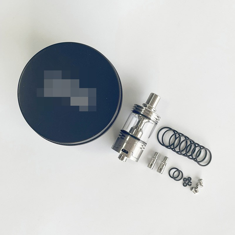 Rekavape Baya Style RTA Rebiuildable Tank Atomizer - Silver, 316SS + PC, 4.2ml, Air Pin 1.2, 1.5, 1.8mm, 22mm Diameter